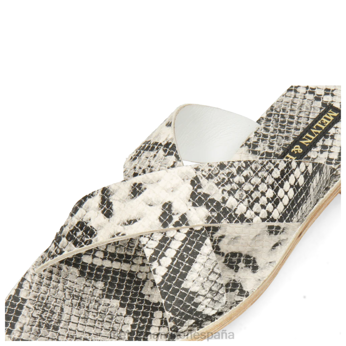 elodie 18 mujer Melvin & Hamilton gris JRT41757 mulas