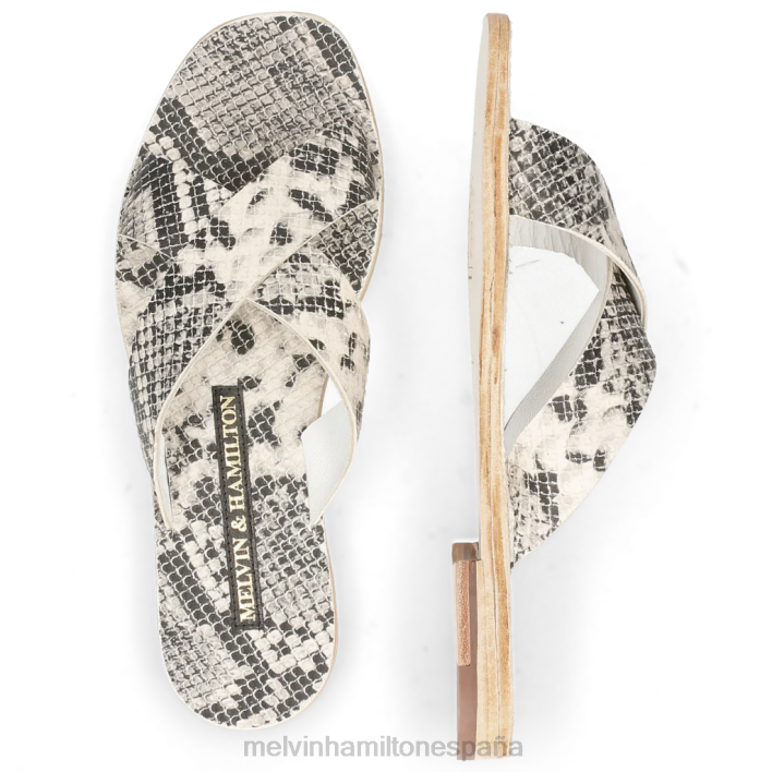 elodie 18 mujer Melvin & Hamilton gris JRT41757 mulas