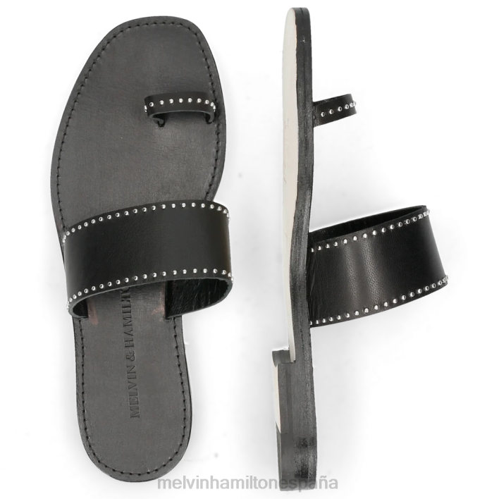 elodie 19 mujer Melvin & Hamilton negro JRT41758 mulas