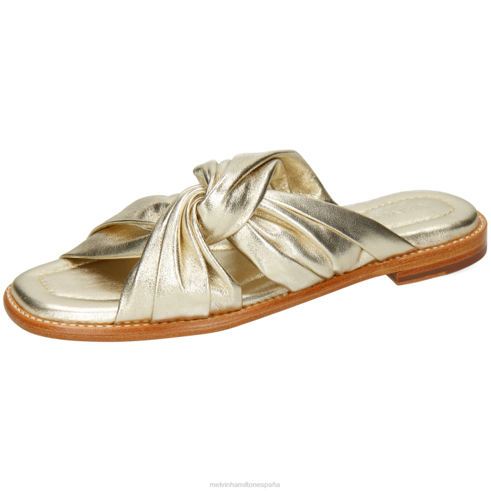 elodie 22 mujer Melvin & Hamilton oro JRT41601 mulas