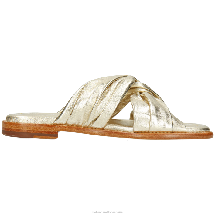 elodie 22 mujer Melvin & Hamilton oro JRT41601 mulas