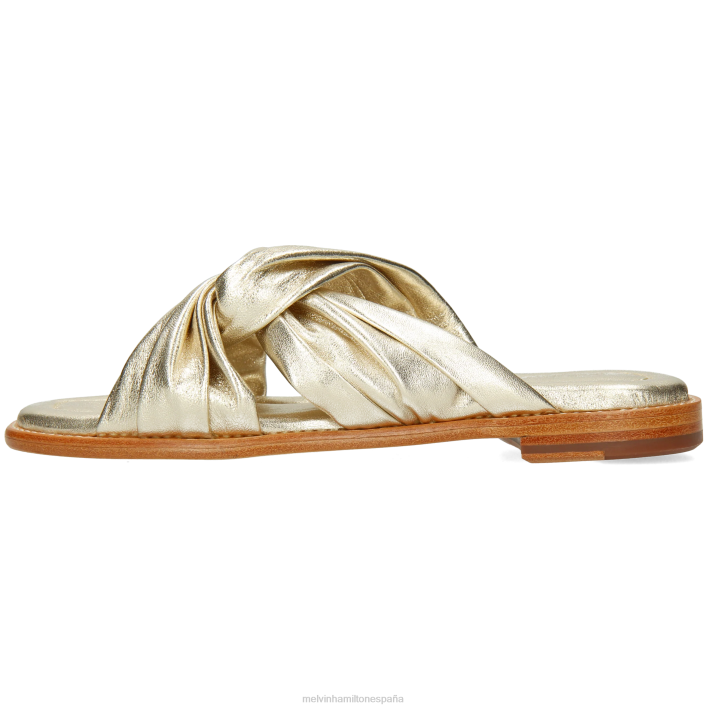 elodie 22 mujer Melvin & Hamilton oro JRT41601 mulas