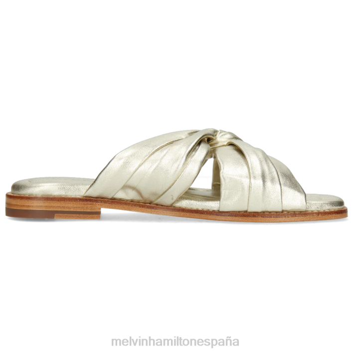 elodie 22 mujer Melvin & Hamilton oro JRT41654 mulas