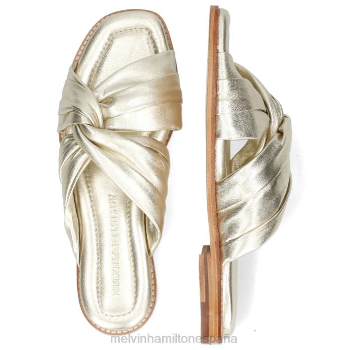elodie 22 mujer Melvin & Hamilton oro JRT41654 mulas