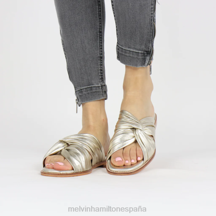 elodie 22 mujer Melvin & Hamilton oro JRT41654 mulas