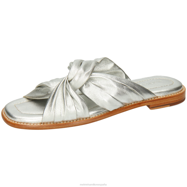 elodie 22 mujer Melvin & Hamilton plata JRT41614 mulas