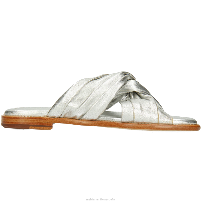 elodie 22 mujer Melvin & Hamilton plata JRT41614 mulas
