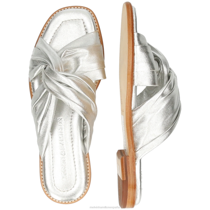 elodie 22 mujer Melvin & Hamilton plata JRT41614 mulas