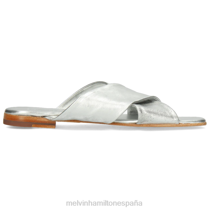 elodie 47 mujer Melvin & Hamilton plata JRT41773 mulas