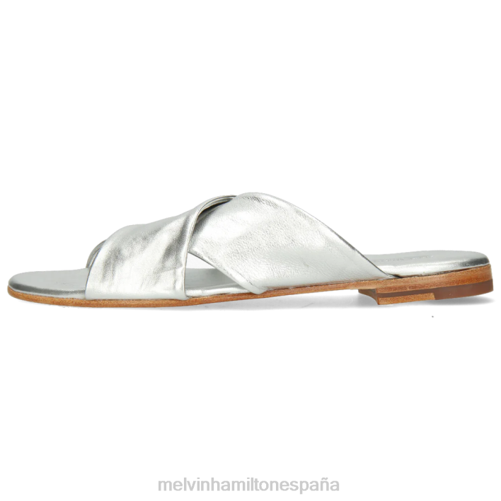 elodie 47 mujer Melvin & Hamilton plata JRT41773 mulas
