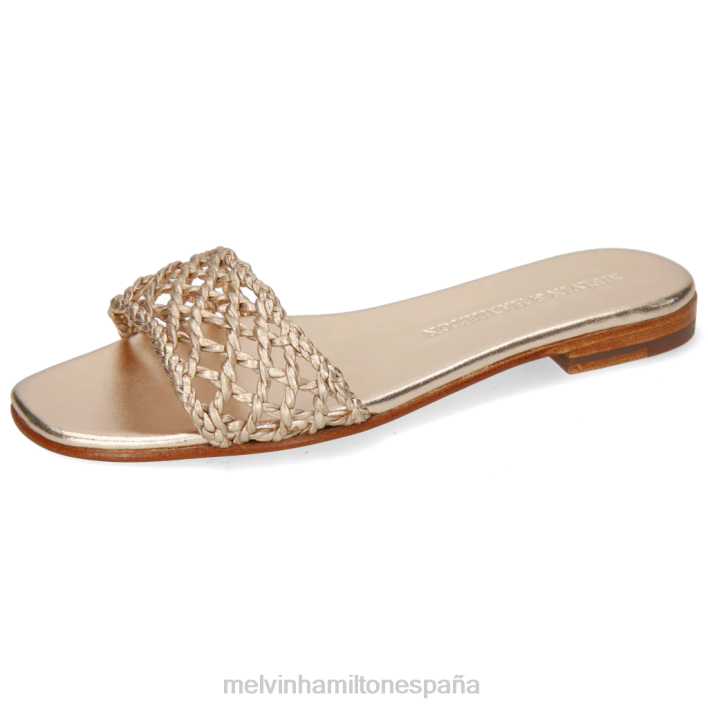 elodie 49 mujer Melvin & Hamilton oro JRT41664 mulas