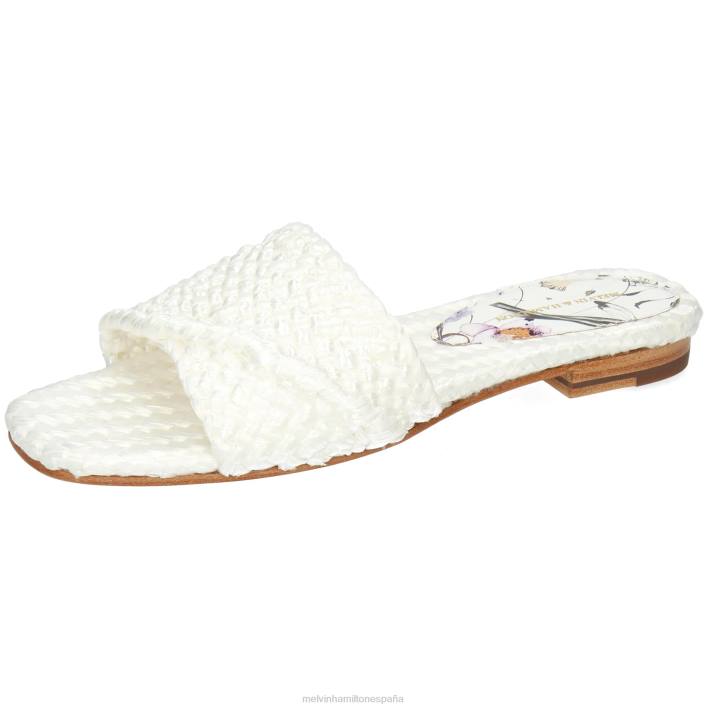 elodie 53 mujer Melvin & Hamilton blanco JRT41696 mulas