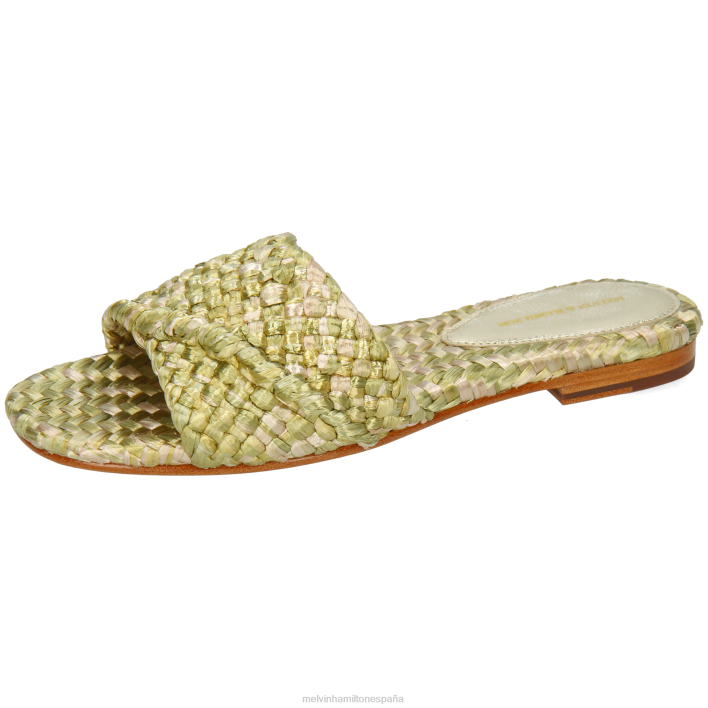 elodie 53 mujer Melvin & Hamilton caqui JRT41572 mulas