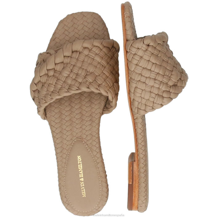 elodie 53 mujer Melvin & Hamilton marrón JRT41596 mulas