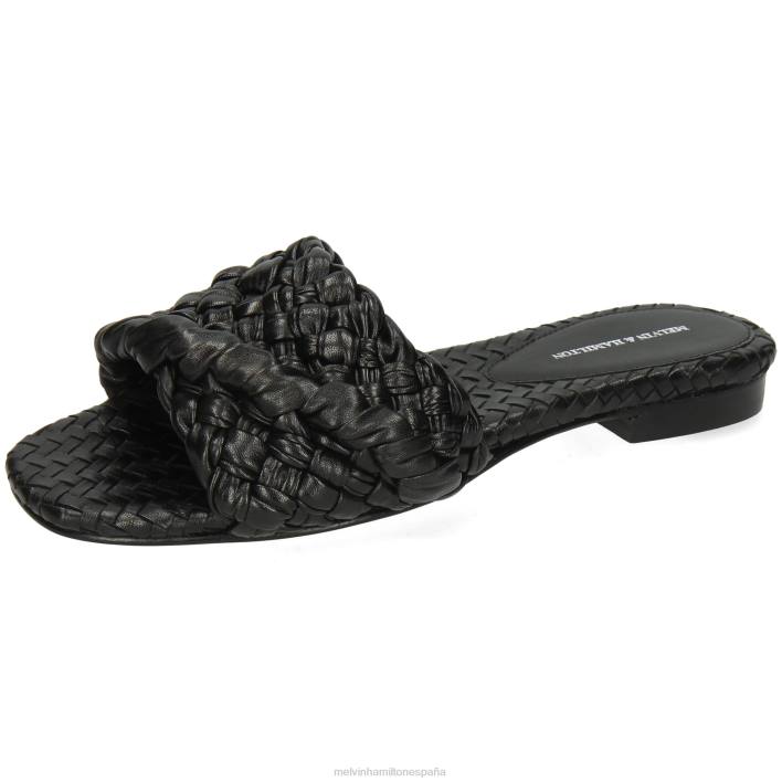 elodie 53 mujer Melvin & Hamilton negro JRT41703 mulas