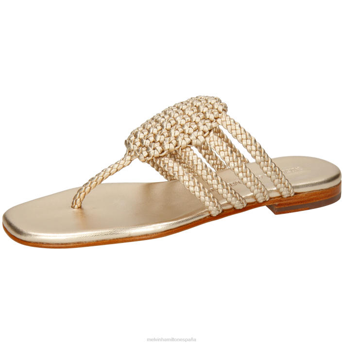 elodie 61 mujer Melvin & Hamilton oro JRT41545 mulas