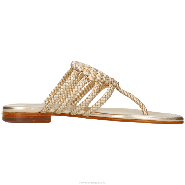 elodie 61 mujer Melvin & Hamilton oro JRT41545 mulas