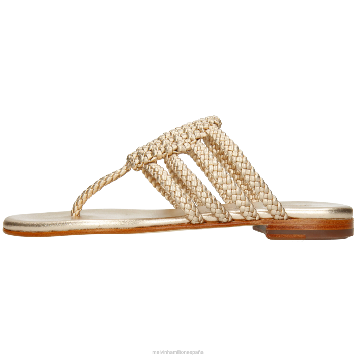 elodie 61 mujer Melvin & Hamilton oro JRT41545 mulas