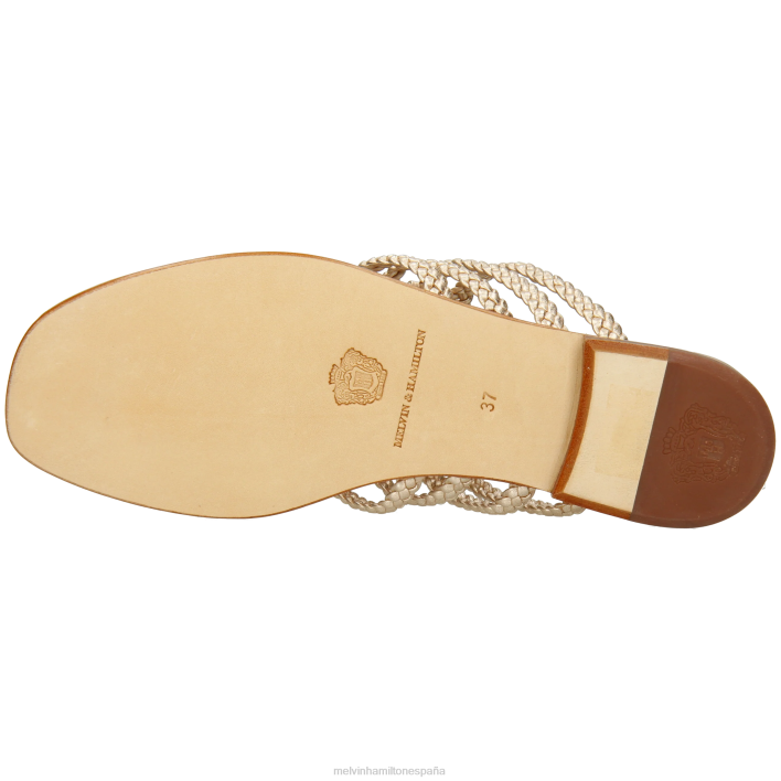 elodie 61 mujer Melvin & Hamilton oro JRT41545 mulas