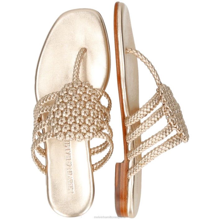 elodie 61 mujer Melvin & Hamilton oro JRT41545 mulas