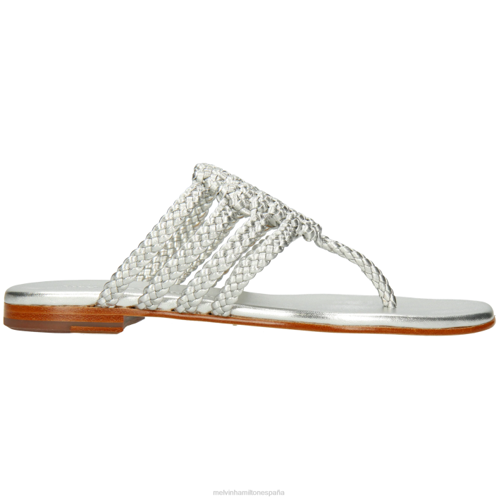 elodie 61 mujer Melvin & Hamilton plata JRT41566 mulas