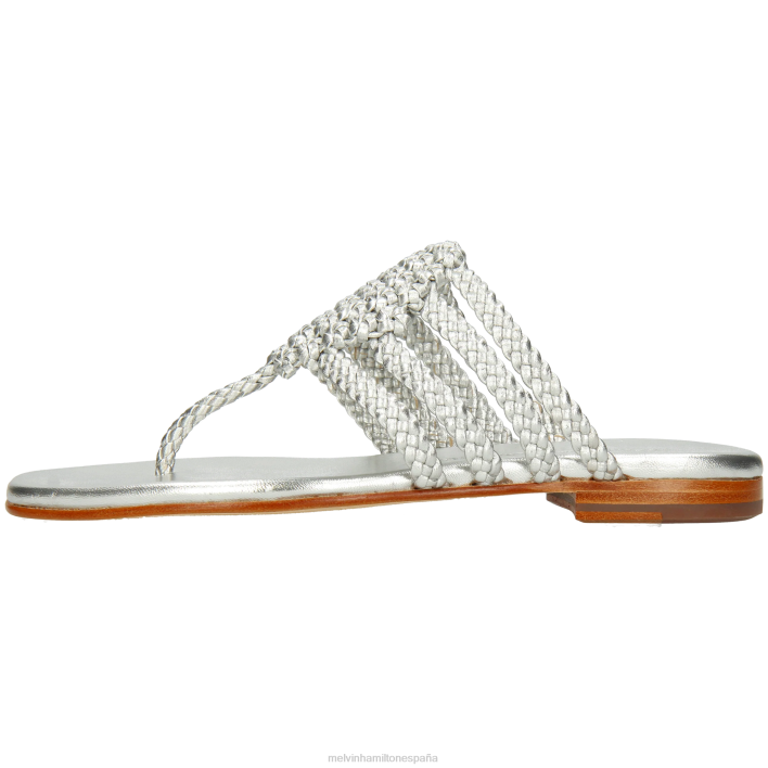 elodie 61 mujer Melvin & Hamilton plata JRT41566 mulas