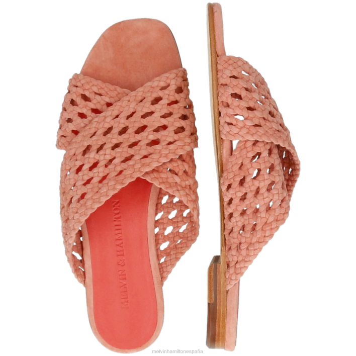 elodie 62 mujer Melvin & Hamilton rojo JRT41607 mulas
