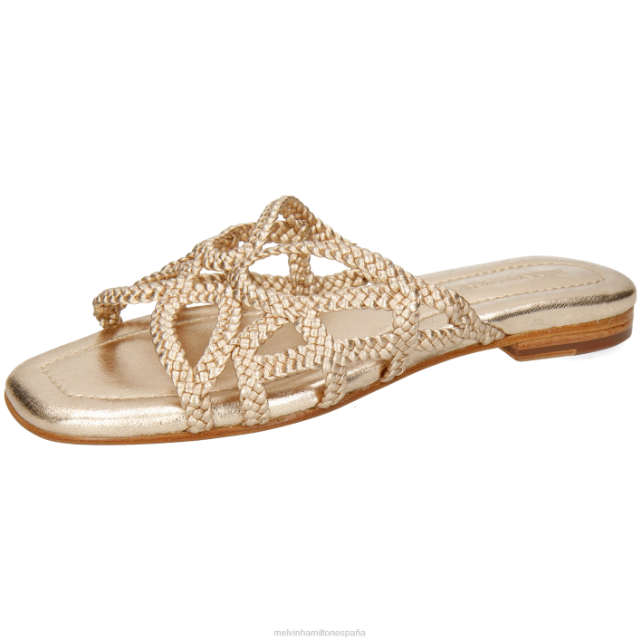 elodie 64 mujer Melvin & Hamilton oro JRT41547 mulas