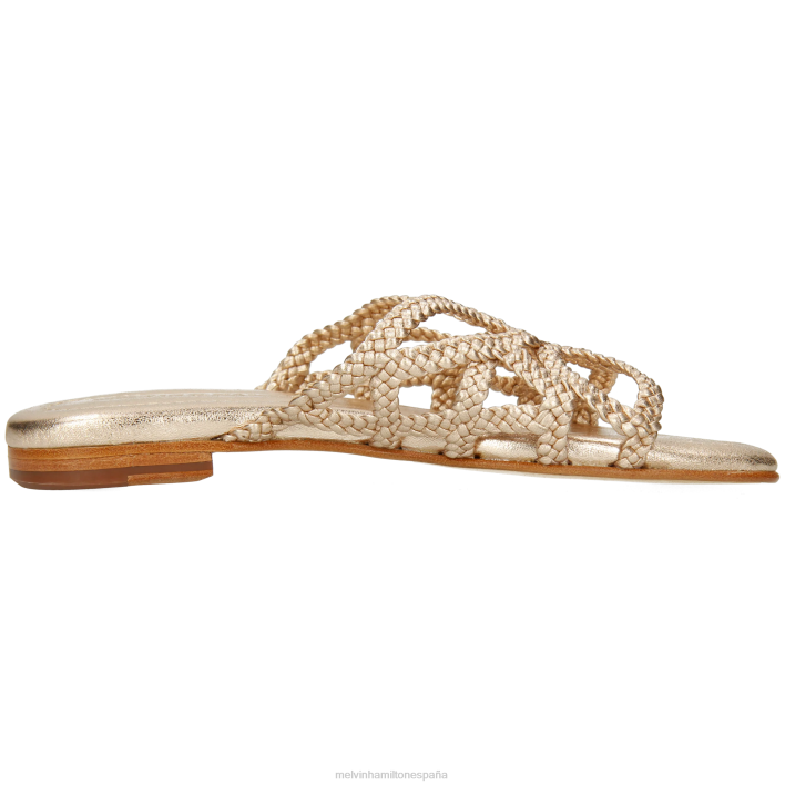 elodie 64 mujer Melvin & Hamilton oro JRT41547 mulas