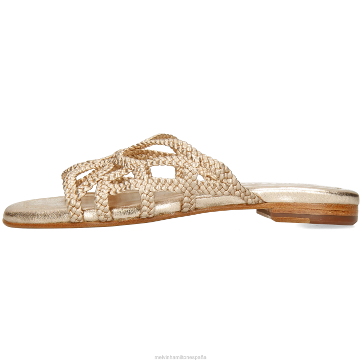 elodie 64 mujer Melvin & Hamilton oro JRT41547 mulas