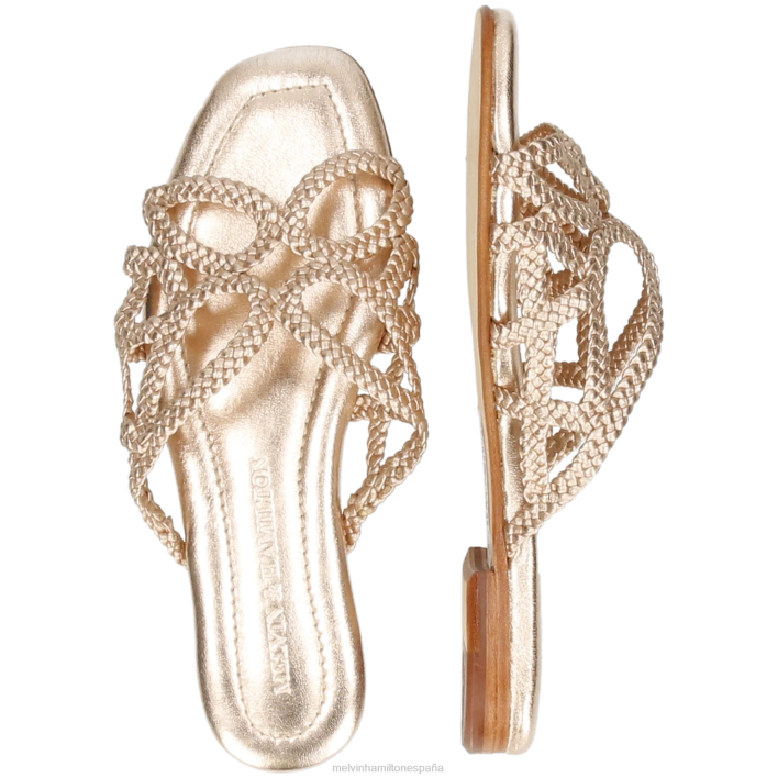 elodie 64 mujer Melvin & Hamilton oro JRT41547 mulas
