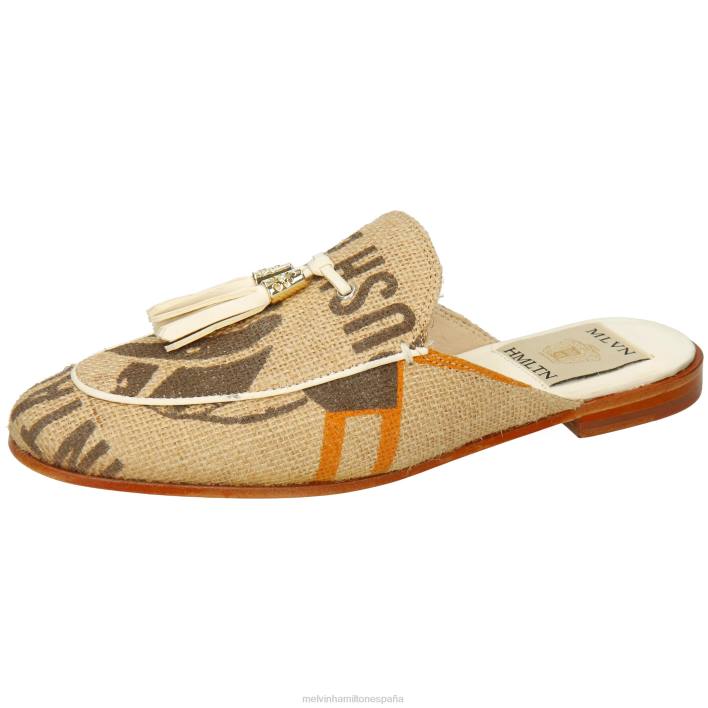 escarlata 2 mujer Melvin & Hamilton beige JRT41579 mulas