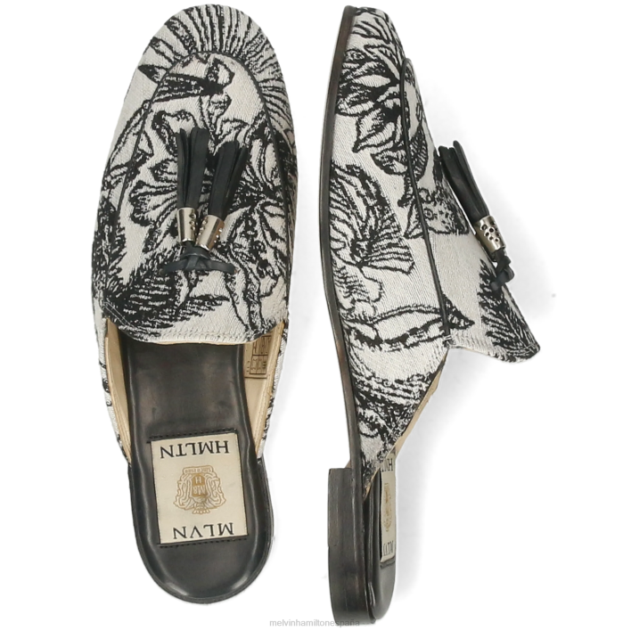 escarlata 2 mujer Melvin & Hamilton negro JRT41541 mulas