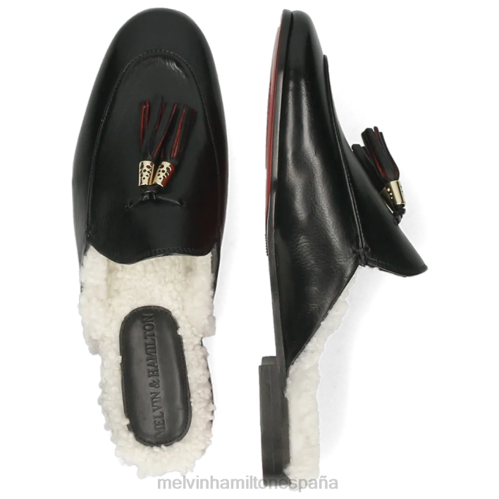 escarlata 2 mujer Melvin & Hamilton negro JRT41694 mulas