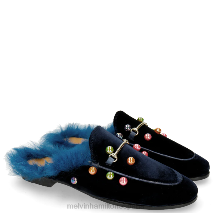 escarlata 4 mujer Melvin & Hamilton azul JRT41746 mulas