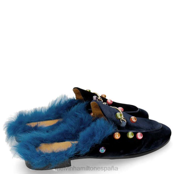 escarlata 4 mujer Melvin & Hamilton azul JRT41746 mulas