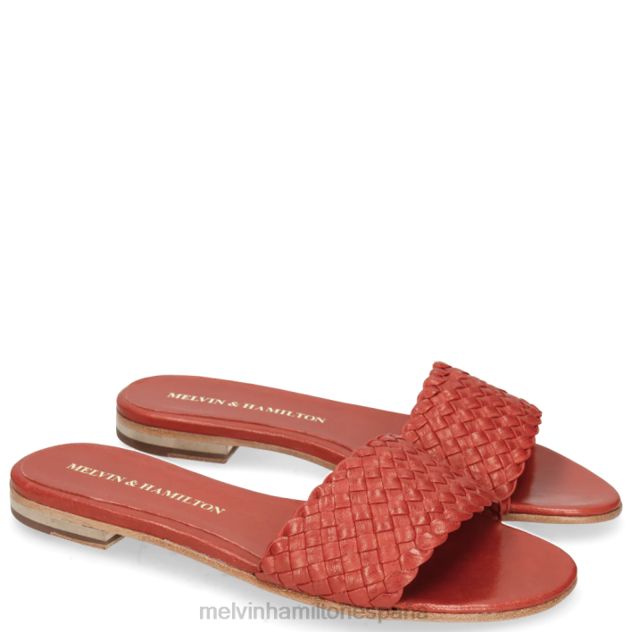 hanna 26 mujer Melvin & Hamilton rojo JRT41772 mulas