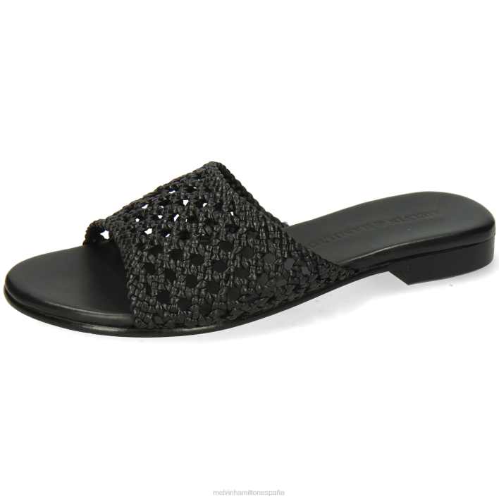 hanna 5 mujer Melvin & Hamilton negro JRT41775 mulas