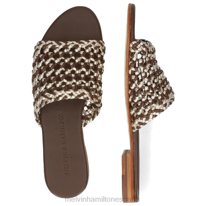 hanna 64 mujer Melvin & Hamilton marrón JRT41716 mulas