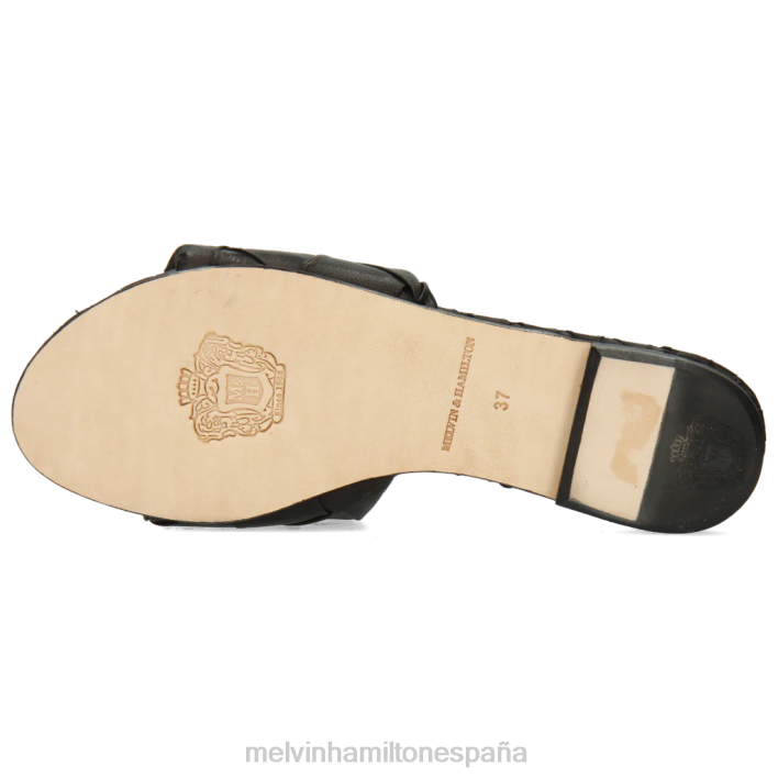 hanna 67 mujer Melvin & Hamilton negro JRT41649 mulas