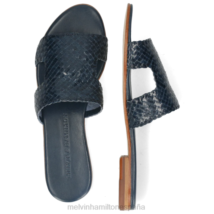 hanna 74 mujer Melvin & Hamilton azul JRT41732 mulas