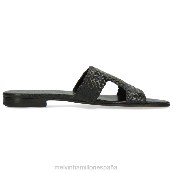 hanna 74 mujer Melvin & Hamilton negro JRT41689 mulas