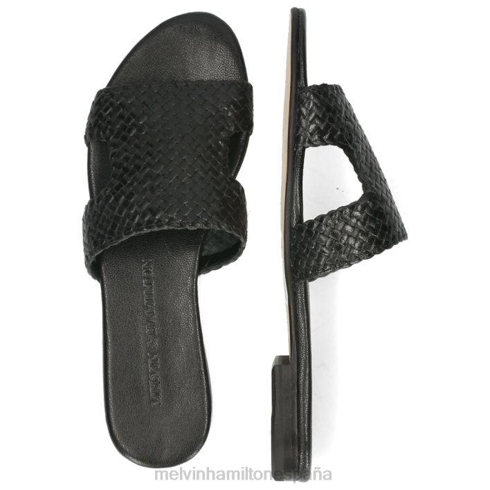 hanna 74 mujer Melvin & Hamilton negro JRT41689 mulas