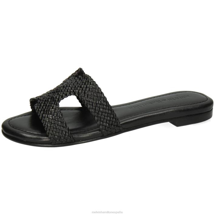 hanna 83 mujer Melvin & Hamilton negro JRT41759 mulas