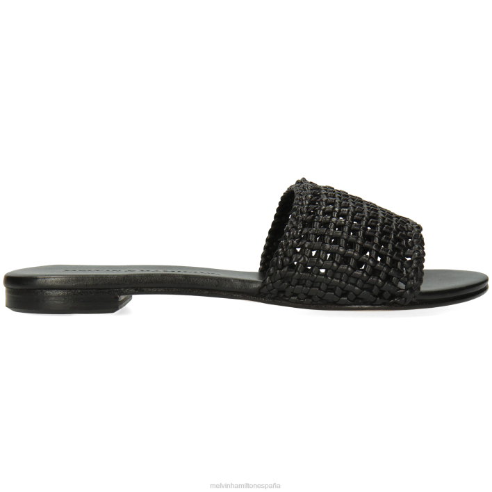 hanna 87 mujer Melvin & Hamilton negro JRT41636 mulas