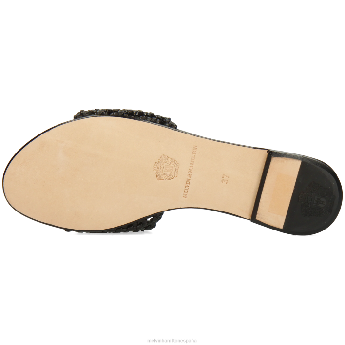 hanna 87 mujer Melvin & Hamilton negro JRT41636 mulas