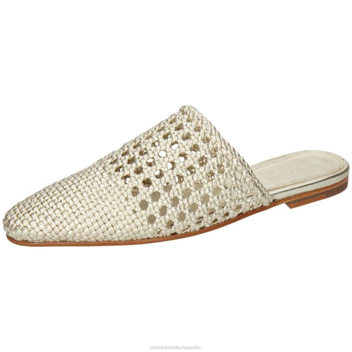 mira 3 mujer Melvin & Hamilton oro JRT41750 mulas