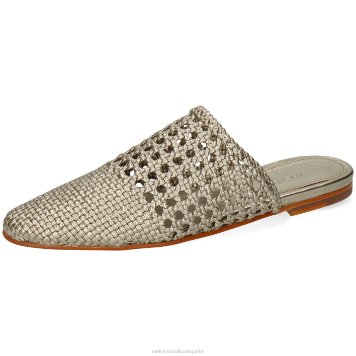 mira 3 mujer Melvin & Hamilton plata JRT41698 mulas