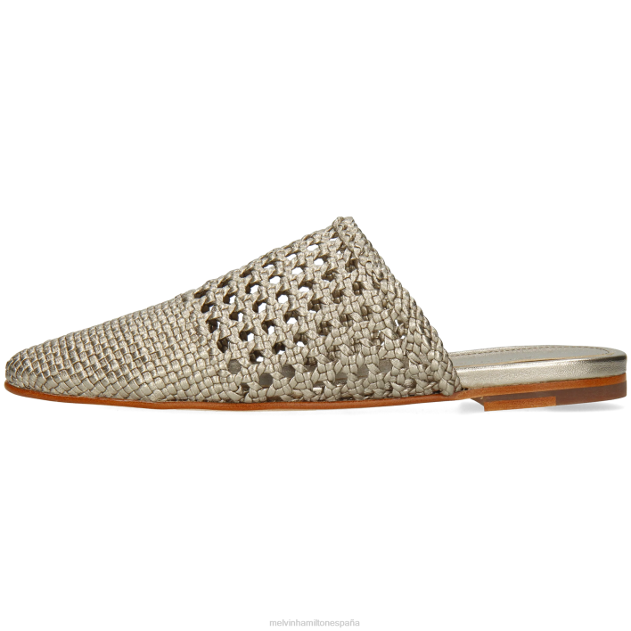 mira 3 mujer Melvin & Hamilton plata JRT41698 mulas