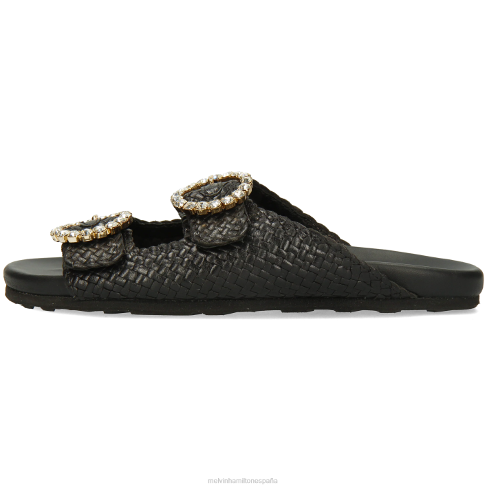 petra 1 mujer Melvin & Hamilton negro JRT41629 mulas